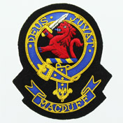 Clan Crest Badge, Hand Embroidered, Clan MacDuff